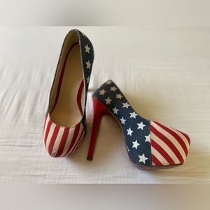 American Flag heels